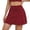 Red, variant on Women’s High Waist Yoga Shorts With Built In Liner Exposure Running Tennis Skirt Athletic Workout Shorts Women Short Womens Shorts Yoga