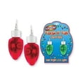 thumbnail image 2 of Christmas Festive Holiday Red Green Light Up Earrings 2 Pair Costume Accessory, 2 of 2