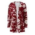 thumbnail image 6 of Horkkom Thin Cardigans for Women Lightweight Long Sleeve Open Front Cardigan Casual Floral Print Jacket with Pockets S, 6 of 6