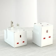 3 Way Triple Plug Adaptor - Multi Plugs Extension Sockets Adapter - UK 3 Pin