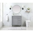 thumbnail image 6 of Elegant Decor Bennett 32" MDF Single Bathroom Vanity with Backsplash in Gray, 6 of 8