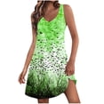 thumbnail image 1 of Summer Dress for Women,Dress for Women,Womens Summer Fashion Printing Pocket Sleeveless V-Neck Dress,Womens Summer Dress,Womens Summer Dress, 1 of 5