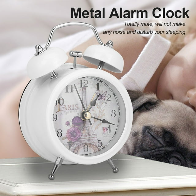 Reloj Despertador Digital Bling Bling Metal Negro