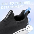 thumbnail image 4 of Sosenfer Men's Hands Free Slip on Sneakers Black, 4 of 6