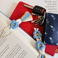 thumbnail image 3 of Macrame Daisy Flowers Bookmark and Keychain Set, 3 of 10
