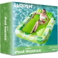 thumbnail image 7 of Inflatable Tanning Pool Lounger Float for Adults, 70" x 46" Large Suntan Tub Pool Floats Sun Tan Tub Ice Bath Tub Tanning Bed Blow up Pool Raft Lounge Floatie, L-Blue, 7 of 7