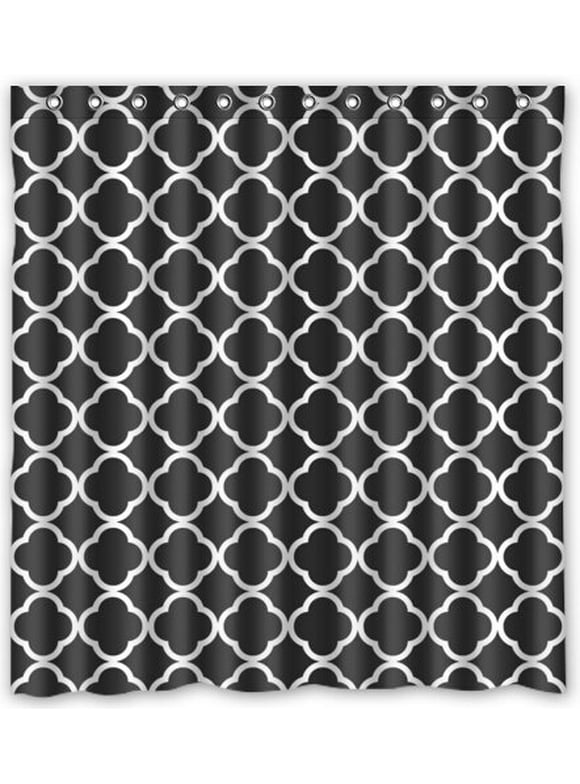Black and White Shower Curtains in Shower Curtains