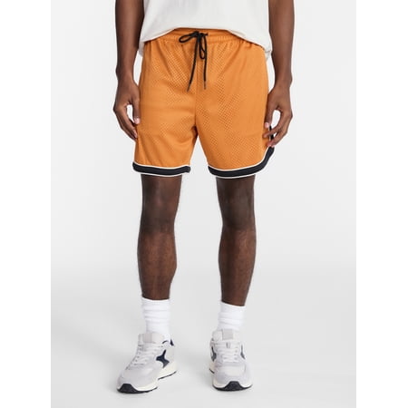 No Boundaries Solid and Printed Mesh Shorts, 5" Inseam, Men's XS-5XL