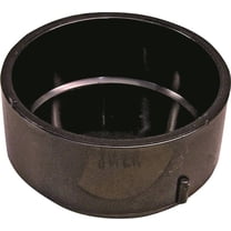 Genova Products ABS Pipe Cap - 4 Inch, Black