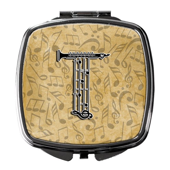 Letter T Musical Instrument Alphabet Compact Mirror