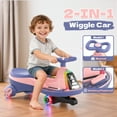thumbnail image 6 of East doll 6V Electric Wiggle Car, Ride on Toys for Toddlers Ages 3+, Electric Car for Kids, Toddler Car, 2 Speed, Flashing Wheels, Bluetooth, Kid Ride on Car, 2.8-4.1 Mph, Pink, 6 of 8