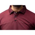 thumbnail image 4 of X RAY Jeans Mens Short Sleeve Pieced Pique Tipped Polo, Burgundy, L, 4 of 5