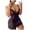 Black, variant on Lolmot Lace Satin Lingerie for Women Sexy Babydoll Dress Deep V Neck Lingerie Mini Slip Nightdress Strappy Chemise Sleepwear