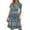 F-Floral Green, variant on UVN Dresses for Women Deep V Neck Short Sleeve Summer Sundress Midi Party dress with Pocket