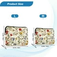 thumbnail image 4 of FORMRS 13-13.3 inch Laptop Sleeve Case Soft Carrying Quilted Computer Bag Cover, Beige Floral, 4 of 7