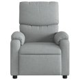 thumbnail image 5 of vidaXL Massage Recliner Chair Light Grey Fabric, 5 of 5