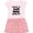 Pink With Stripes, variant on Inktastic Someone in Oregon Loves Me Gift Girls Toddler Dress
