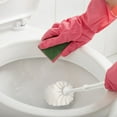 thumbnail image 5 of Sparsain Plastic Toilet Brush Replacement Toilet Brush with Durable Stiff Bristles (White), 5 of 6