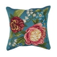 thumbnail image 2 of Liora Manne Marina Secret Garden Indoor Outdoor Decorative Pillow Aqua, 2 of 4