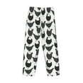thumbnail image 4 of Kdxio Retro Rooster Print Men's Sleep Pajama Pant Lounge Pants with Pockets, 4 of 8