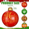 2 PCS Giant Inflatable Christmas Ball Decorations, 24 Inch Light Up PVC