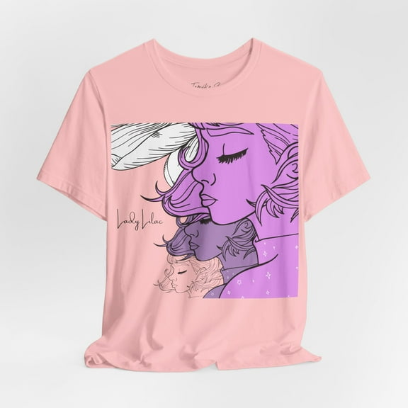 TSmartArt @ Walmart. Lady Lilac II. 100% Cotton T-Shirt. Unisex Plus L-3XL
