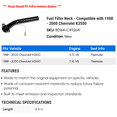 thumbnail image 2 of Fuel Filler Neck - Compatible with 1988 - 2000 Chevy K3500 1989 1990 1991 1992 1993 1994 1995 1996 1997 1998 1999, 2 of 2