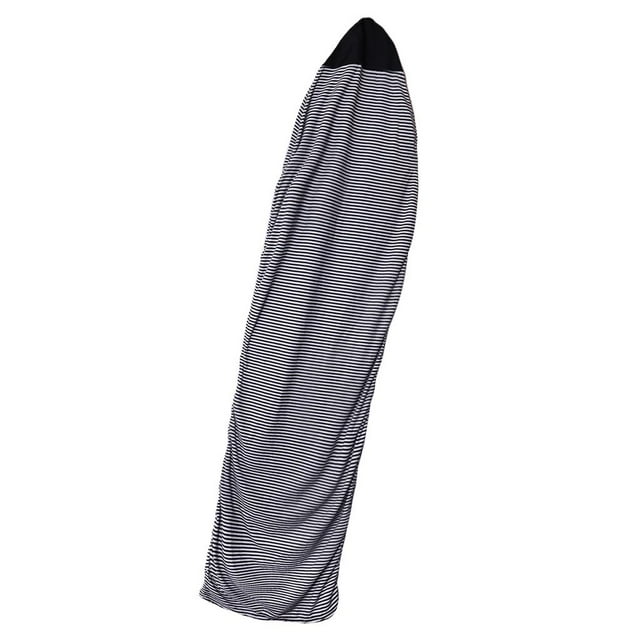 Estiramiento de La Cubierta Del Calcetín de La Tabla de Surf Bolsa Protectora Estuche de Propulsor de Luz para Tabla de Surf Shortboard, Longboard, Fu 230cm blanco y negro Macarena Funda para calcetines de tablas de surf