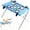 Blue, variant on 2-in-1 Black Foldable Pet Grooming Table & Hanging Hammock, Breathable Mesh Dog Shower Sling Bathing Stand with 8 Leg Holes for Cat Small Dog Nail Trimming & Washing