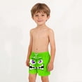 thumbnail image 4 of Babcutegg Kids Printed Swim Trunks with Pockets – Elastic Waistband, Drawstring Closure, Casual Beach and Pool Short for Warm Weather Activities Green Size 8-9, 4 of 9