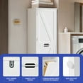 thumbnail image 6 of ModFusion 53" Tilt Out Laundry Hamper Cabinet, Laundry Hamper with Adjustable Shelf and Storage Basket, White, 6 of 9