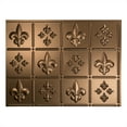 thumbnail image 4 of FASÄDE Fleur de Lis Decorative Vinyl 18in x 24in Backsplash Panel in Oil Rubbed Bronze (5 Pack), 4 of 8