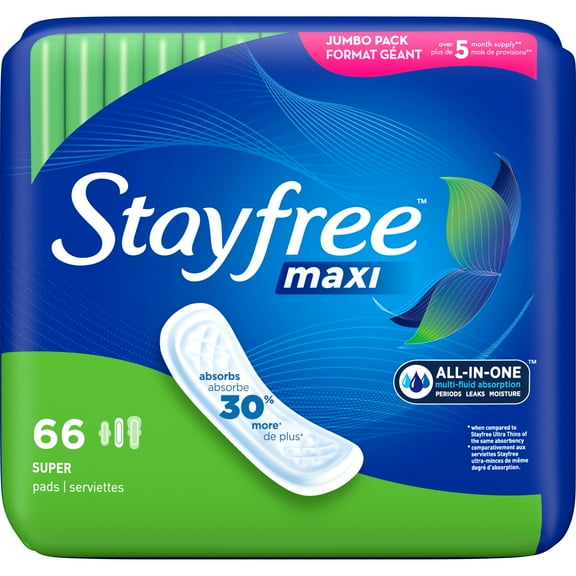 Stayfree Maxi Super Wingless 66 Cf Bonus