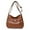 Light Brown, variant on Fashnice Women Shoulder Bags Adjustable Strap Crossbody Bag Large Capacity Soft Purse Multi Pockets Ladies Fashion Metal Zipper Light Brown