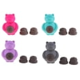 thumbnail image 4 of Juguete para masticar seguro no Juguete para masticar de 1 pieza con 2 piezas de galleta hecha de silicona rojo Yuyangstore Juguete para masticar perros, 4 of 8