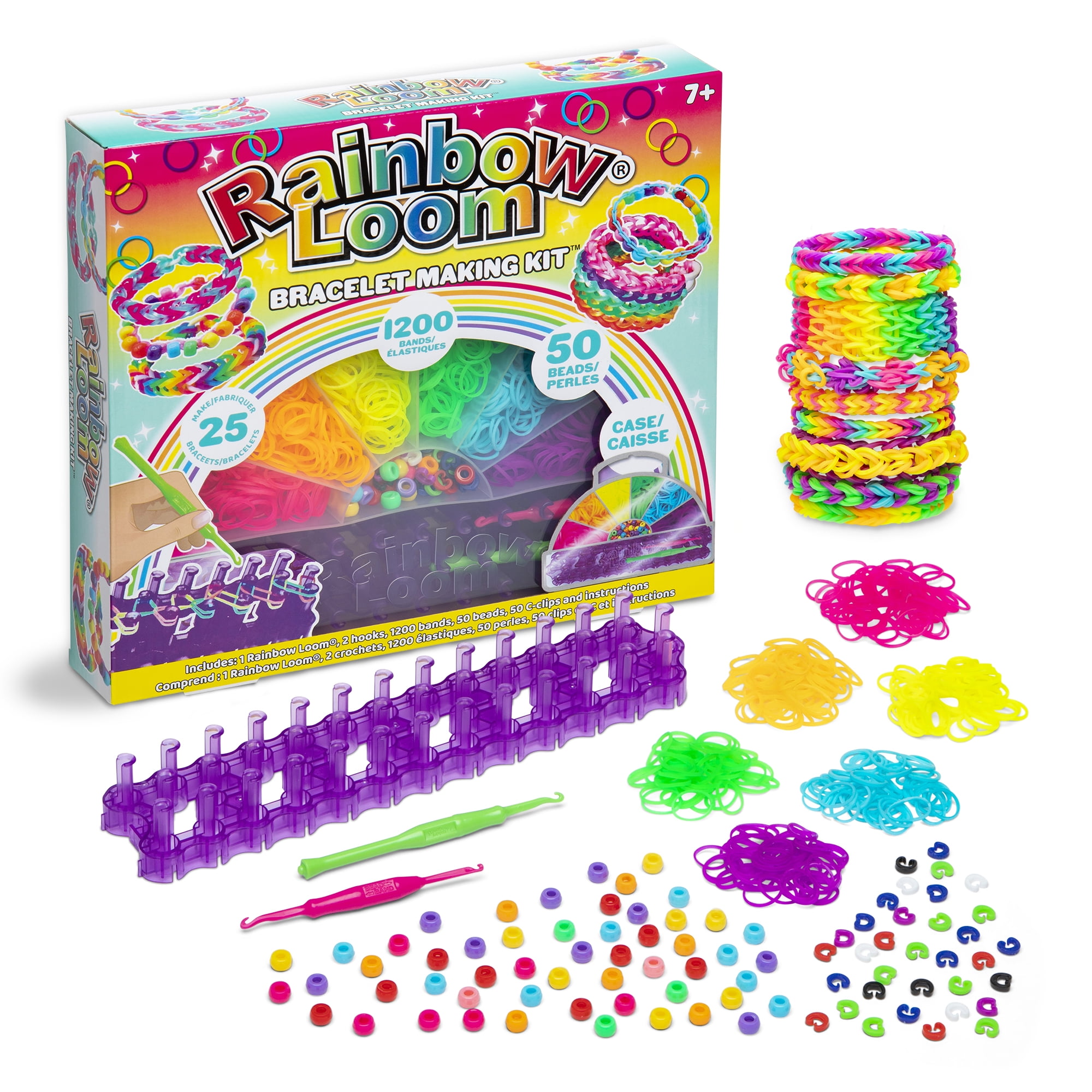 Rainbow Loom Bracelet-Making Kit with 600 Premium Rubber Bands, Boys and  Girls, Child, Ages 7+ 