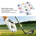 thumbnail image 3 of Club Cover Set, Simple And Stylish, Protect Your Clubs, Full Set 4, 5, 6, 7, 8, 9, P, A, S, X, Widely Applicable For  Enthusiasts, 3 of 8