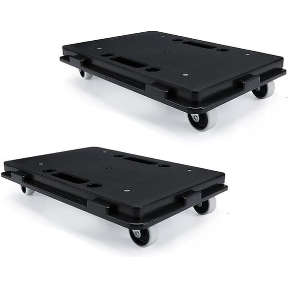 Furniture Dolly, 2 Pack Moving Dolly, Furniture Movers,500lbs Capacity, 4 Wheels Heavy Duty, Black Small Flat Dolly Cart, Furniture Dolly Movers Dollys with Wheels