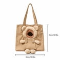 thumbnail image 3 of Dog Bag Carrier Cat Carrier Pouch Puppy Carrier Bag for Small Dogs 0-14 lbs, Cute Bear Pet Canvas Shoulder Carrying Bag for Outdoor Shopping Camping,B, 3 of 5