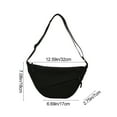 thumbnail image 3 of Simple Versatile Crossbody Bag, Lightweight Shoulder Bag, Nylon Travel Bag, Daily Casual Organizer, Large Compartment, Adjustable Strap, Portable Work and Outdoor Bag, 3 of 6