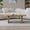 Natural Wood + Minimalist + Modern + Floor Mount + Desk + Lacquered + MDF + H-shape, variant on khaki modular coffee table set for small space living room, 2 piece free-combination farmhouse tables with multi-layer paint