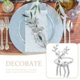 thumbnail image 2 of MasteelfCA 6Pcs Decorative Napkin Buckles Metal Napkin Rings Creative Dining Decors Practical Napkin Holders, 2 of 8