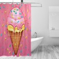 thumbnail image 2 of GZHJMY Ice Cream Shower Curtains Waterproof Fabric Shower Curtain Bathroom Decoration with Hooks Washable Bathroom Shower Curtains 60x72 Inch, 2 of 6
