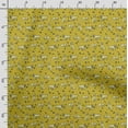 thumbnail image 3 of Soimoi Dog Printed, Cotton Satin Spandex, Sewing Fabric by The Yard 54 Inch Wide, Decorative Fabric for Dresses and Home Accents, Yellow, 3 of 5