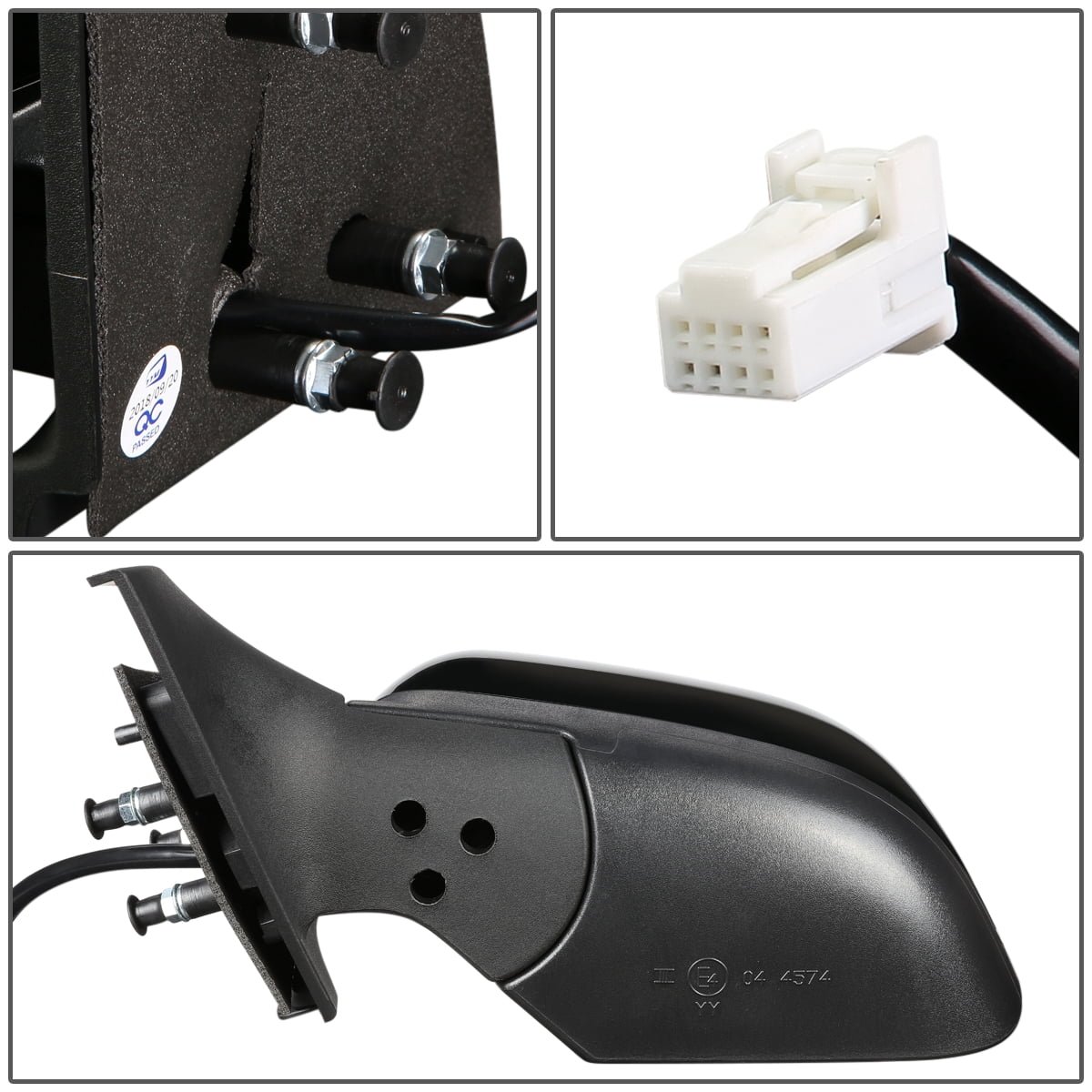 DNA Motoring Powered Driver Left Side Mirror for 12-14 Nissan Versa