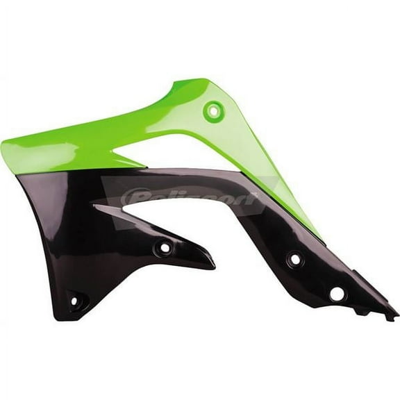 Polisport Radiator Scoops (Green/Black) - 8415900001