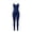 Dark Blue, variant on Women's Crisscross Sleeveless Bodycon Cami Jumpsuit Seamless Backless Workout Yoga Pants Rompers Grey L