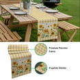 thumbnail image 5 of Sunflower Table Runner - 72 Inch Long, Kitchen Dining Table Runner Dresser Scarves, Retro Buffalo Plaid Yelloe Beige Country Bee Farmhouse Decor for Coffee Tables Wedding Party Banquet, 5 of 8