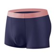 thumbnail image 1 of Men Ice Silk Flat Angle Underpants Loose Frivolous Breathable Elastic Exercise Home, 1 of 9