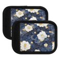 thumbnail image 6 of Luggage Handle Wrap for Suitcase 4 Pack Luggage Tag Identifiers for Travel Accessories Blue Cloud White Flower, 6 of 6